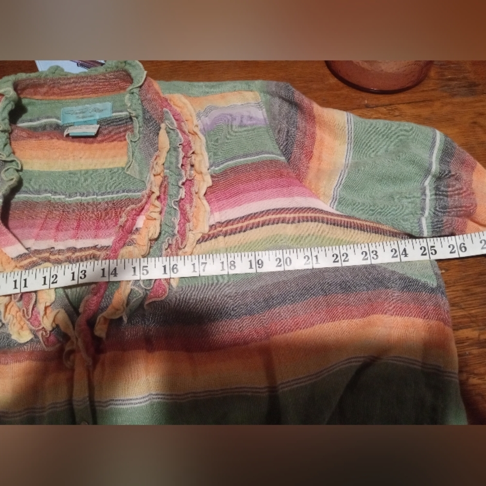 Tasha Polizzi Multicolor Striped Button Down Shirt - Picture 10 of 12